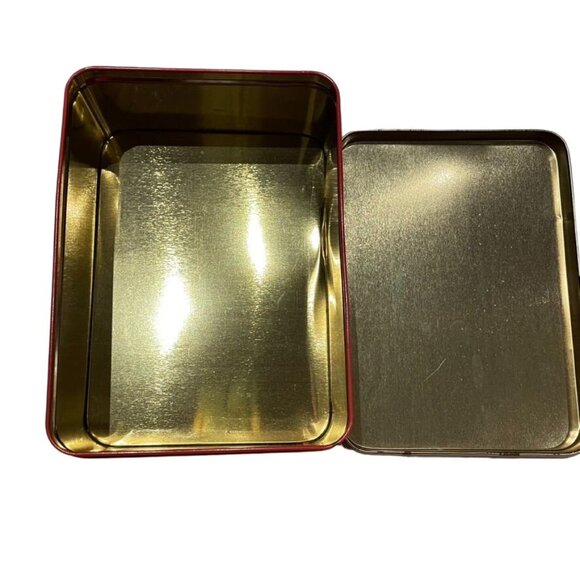 Mary Englbreit Christmas Tin Peace on Earth Vintage Metal Box with Lid u - Picture 8 of 8
